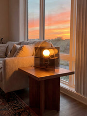 Sunset Ocean Horizon Gradient Table Lamp - Modern Acrylic Lamp for Bedroom